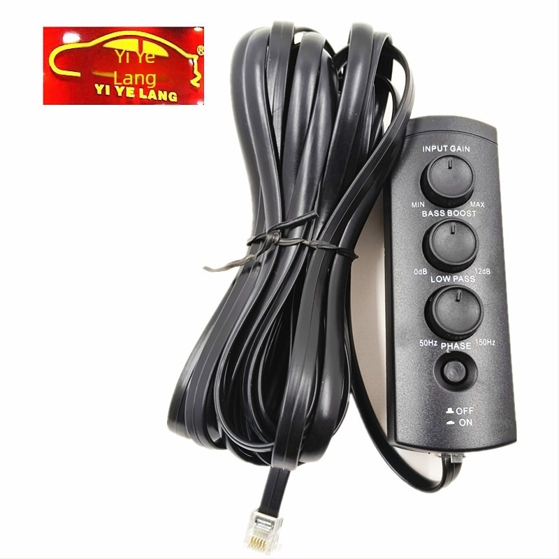 Távirányítós hangerő-szabályzó autós szubwoofer erősítőhöz, 12V, 300W