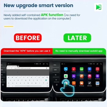 Carlinkit vezeték nélküli autómodul Android Auto és CarPlayhez (ABS, 5V, 0.75W) CPC200-CCPA hátsó Android kijelzőkhöz