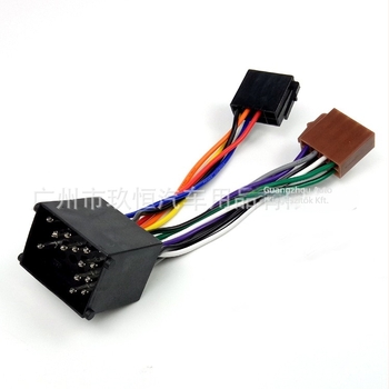 ISO audio/video adapter kábel BMW E36/E39/E46/E56/Mini Cooper és Land Rover számára, 12V, műanyag + fém, Peak márka