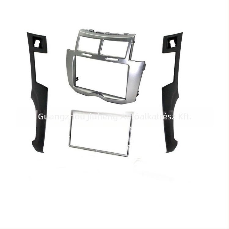 2DIN autós audio/videó fascia panel Toyota Yaris/Vios/Platz számára — ABS anyag, 12V üzemelés, tömeg 1000 g, Peak márka