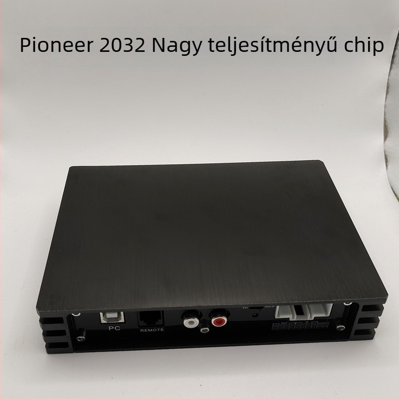 DSP autóral erősítő, 4x75W, 12V tápegység, 10-csatornás DSP hangfeldolgozó, 31-sávos equalizer