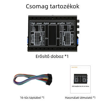 Androidos nagy képernyős navigációhoz tervezett univerzális DSP külső digitális erősítő autóhangrendszerhez