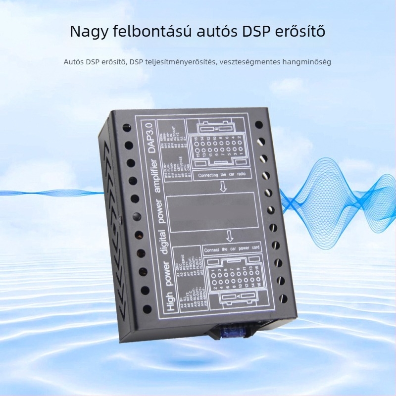Androidos nagy képernyős navigációhoz tervezett univerzális DSP külső digitális erősítő autóhangrendszerhez