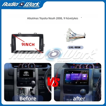 Android 9 hüvelykes középkonzol keret Toyota Noah 2008-hoz – nagy képernyős navigációs panel