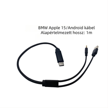 BMW belső USB-C töltés- és audiókábel iPhone 15-höz Type-C csatlakozóval