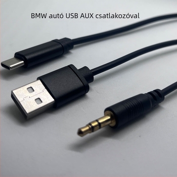 BMW belső USB-C töltés- és audiókábel iPhone 15-höz Type-C csatlakozóval