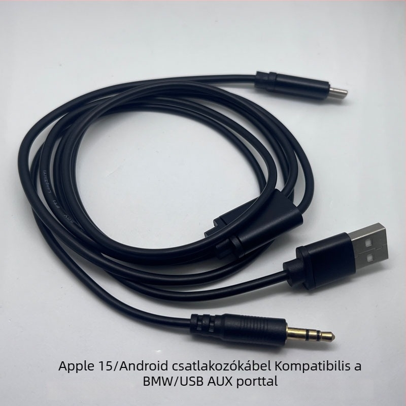 BMW belső USB-C töltés- és audiókábel iPhone 15-höz Type-C csatlakozóval