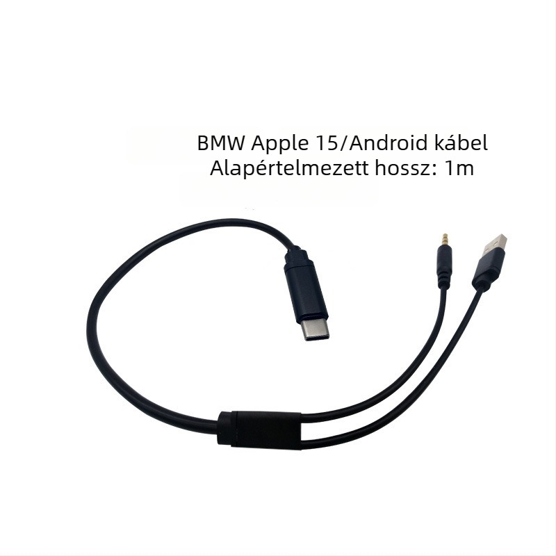 BMW belső USB-C töltés- és audiókábel iPhone 15-höz Type-C csatlakozóval