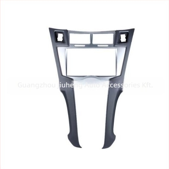 Toyota Yaris 08-11 Double-DIN központi konzol keret DVD navigációval és hangrendszerrel, ABS anyag, 12V tápegység, tömeg 1 kg, kompatibilis Yaris/Vios/Platz