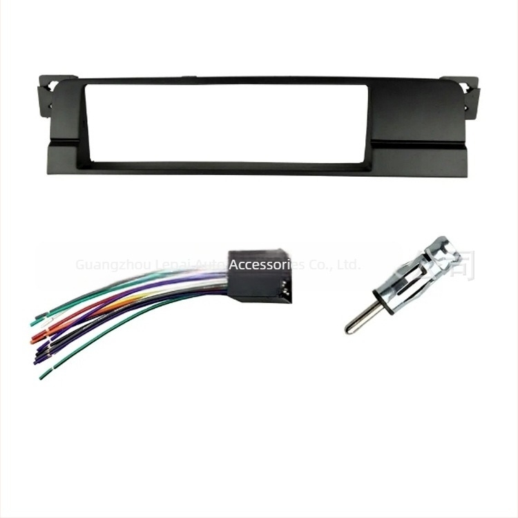 1DIN autóhifi előlapi panel BMW E46 (03-05), műanyag, 12V, CD keret, termékkód 11-498