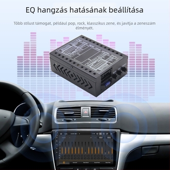 DSP autóhifi erősítő 4x60W, 12V, 92dB SNR, univerzális Android navigációhoz