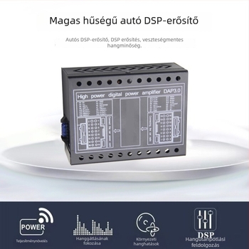 DSP autóhifi erősítő 4x60W, 12V, 92dB SNR, univerzális Android navigációhoz