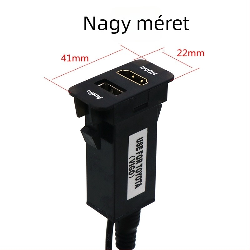 Toyota autó USB hangbemeneti és HDMI videó bemeneti adapter