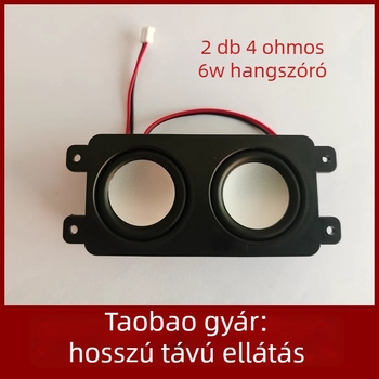 4Ω mini teljes frekvenciájú autóhangszóró akusztikai házzal – Tömeg: 140 g; Anyag: ragasztó; Impedancia: 4Ω; Névleges teljesítmény: 3W; Feszültség: 5V