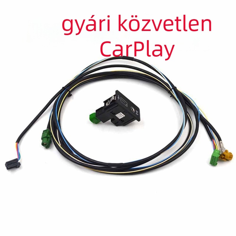 VW Golf 7-höz CarPlay visszaépítő készlet USB kapcsolóval és kábelköteggel — Modell 5Q0035726E