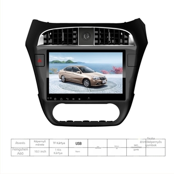 Android autó navigációs fejegység RF-1239 a Dongfeng Fengshen A30-hoz, 10,1 hüvelykes HD kijelzővel