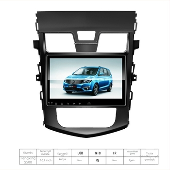 Android autó navigációs fejegység RF-1239 a Dongfeng Fengshen A30-hoz, 10,1 hüvelykes HD kijelzővel