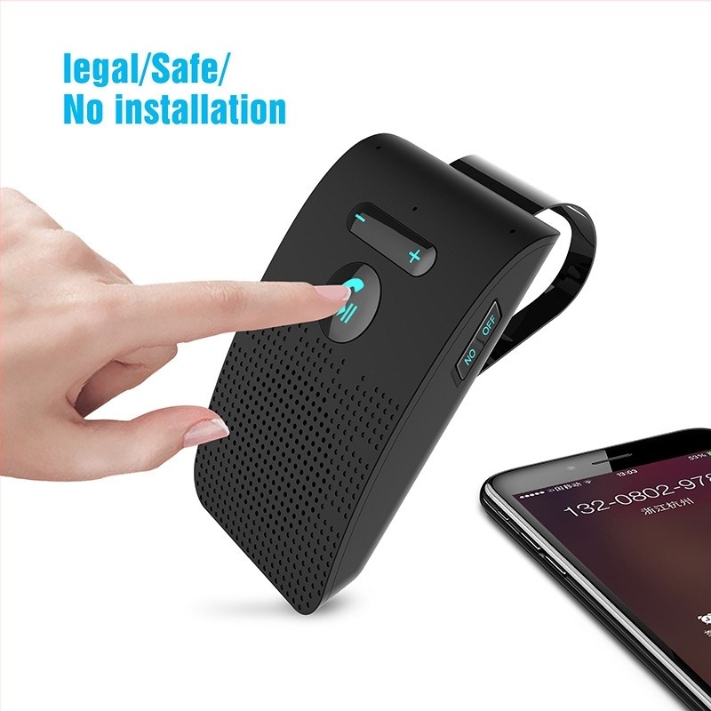 SP09 Bluetooth Hands-Free autóhoz napellenzővel, V5.0 automatikus bekapcsolás és kikapcsolás