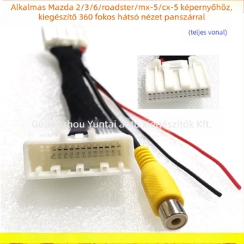 MA-22 Mazda CX-5 visszaforduló kamera adapter kábel, réz, súly 0,1 kg