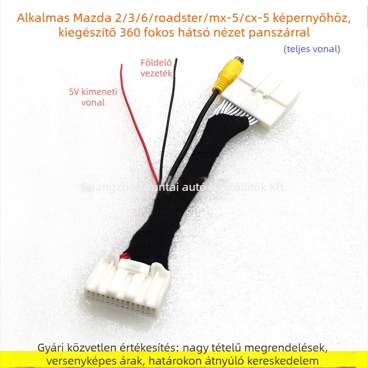 MA-22 Mazda CX-5 visszaforduló kamera adapter kábel, réz, súly 0,1 kg