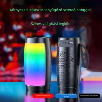 Beépített akkumulátorral ellátott Bluetooth hangszóró, 5W kimenet, Bluetooth 5.3, frekvencia-tartomány 100 Hz-20 kHz, vezeték nélküli hatótávolság akár 10 m