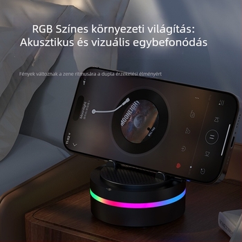Hordozható Bluetooth hangszóró (Bluetooth 5.3, 60 Hz–15 kHz, SNR ≥75 dB, 500–800 mAh akkumulátor, 3 W)