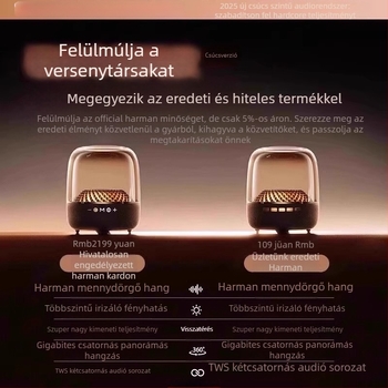 Bluetooth hangsugó, beépített akkumulátor 1000–1200 mAh; Bluetooth verzió 5.0; névleges teljesítmény 3W; frekvenciás tartomány 60 Hz–15 kHz; SNR ≥70 dB