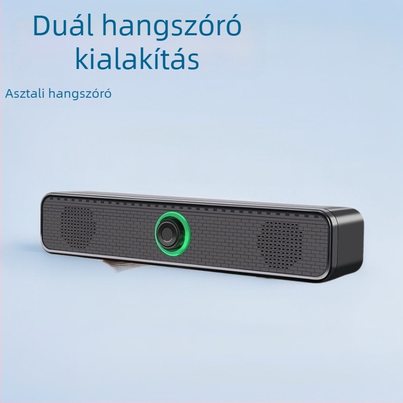 Számítógép hangszórók USB‑vezetékes asztali, kettős csatornás 2.0, 3W, 40Hz–20kHz, 3,5 mm jack