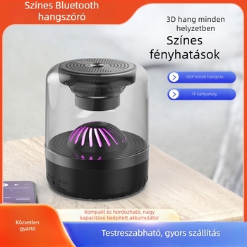 Vezeték nélküli Bluetooth hangszóró Hi‑Fi hangzással, Bluetooth 5.3, 3W kimenet, 100 Hz–20 kHz frekvenciatartomány, memóriakártyahely, beépített 500–800 mAh akkumulátor