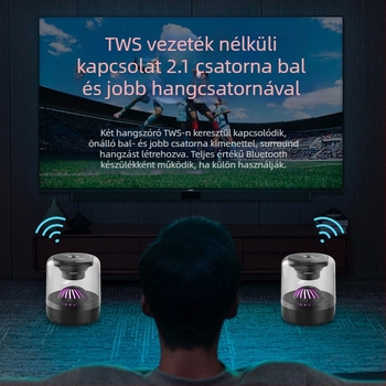 Vezeték nélküli Bluetooth hangszóró Hi‑Fi hangzással, Bluetooth 5.3, 3W kimenet, 100 Hz–20 kHz frekvenciatartomány, memóriakártyahely, beépített 500–800 mAh akkumulátor