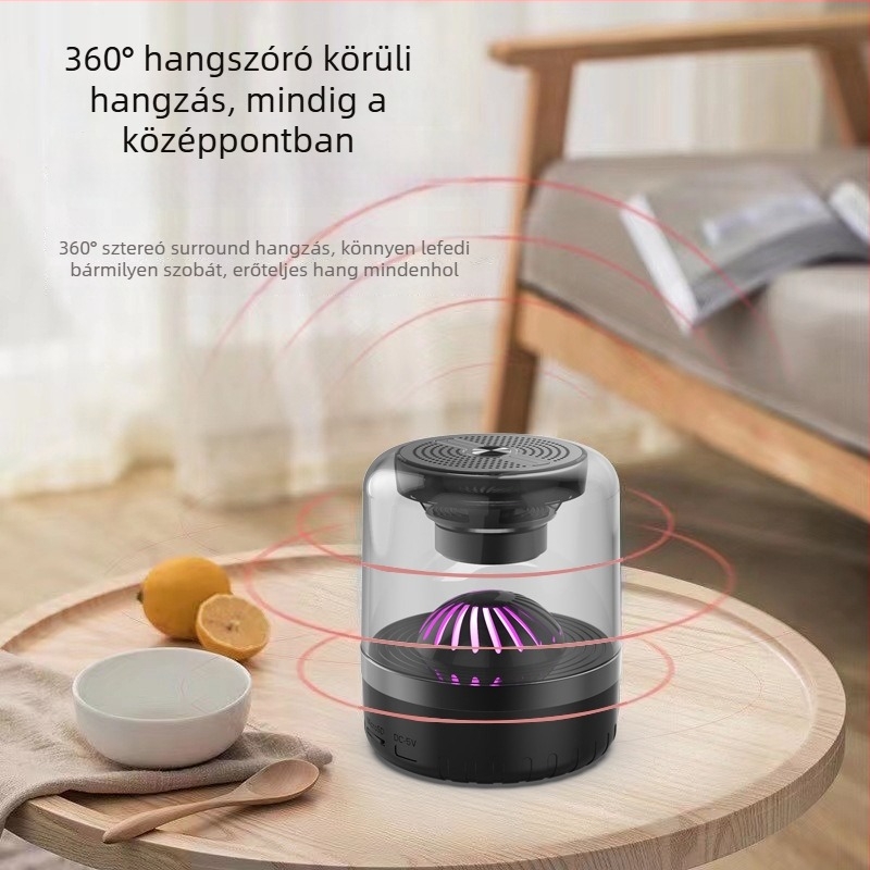 Vezeték nélküli Bluetooth hangszóró Hi‑Fi hangzással, Bluetooth 5.3, 3W kimenet, 100 Hz–20 kHz frekvenciatartomány, memóriakártyahely, beépített 500–800 mAh akkumulátor