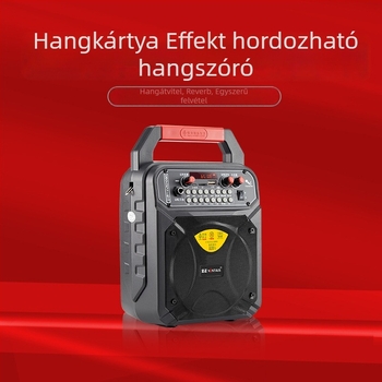 A1 Square Dance hordozható Bluetooth hangszóró - 10W, 100Hz-20kHz, SNR >=75dB, 2000-4000mAh, cserélhető akkumulátor