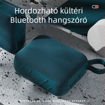 Kompakt Bluetooth hangszóró, mini hordozható kültéri zene, mély basszus, vezeték nélküli kiváló hangzás, IPX5 vízálló, beépített akkumulátor 1000–1200mAh, 5W, Bluetooth 5.3