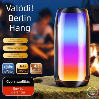 Bluetooth hangszóró Berlin Sounddal, vezeték nélküli, üveg bevonattal, otthoni és kültéri használatra