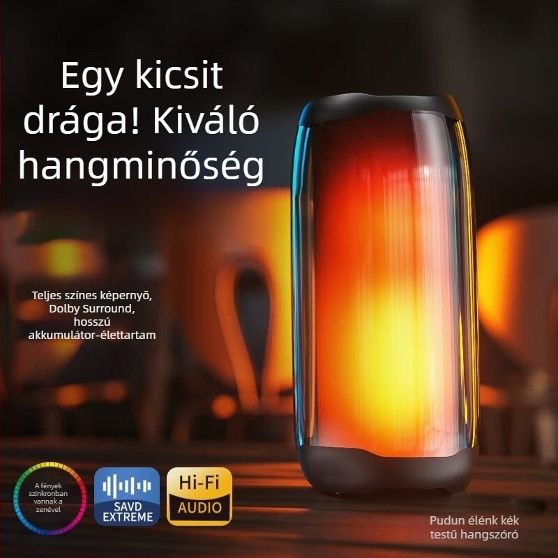 Bluetooth hangszóró Berlin Sounddal, vezeték nélküli, üveg bevonattal, otthoni és kültéri használatra