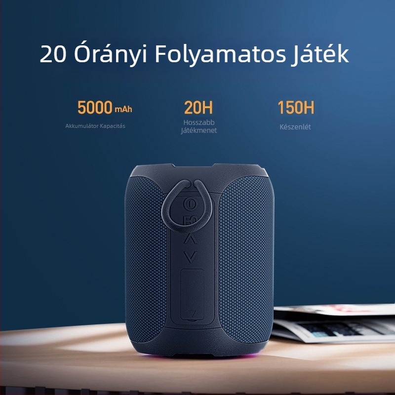 Sonac A8 Bluetooth kültéri hordozható hangszóró, 40W, IPX7 vízálló, Bluetooth 5.0, 4 hangszóró, beépített 4000–6000 mAh akkumulátor