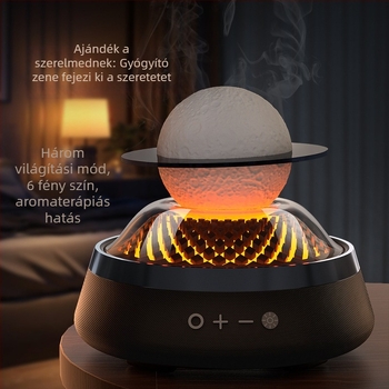 Bluetooth aromaterápiás hangszóró éjszakai fénnyel – 5W, beépített akkumulátor, 10 m hatótáv, Bluetooth 5.3, 20Hz–20kHz