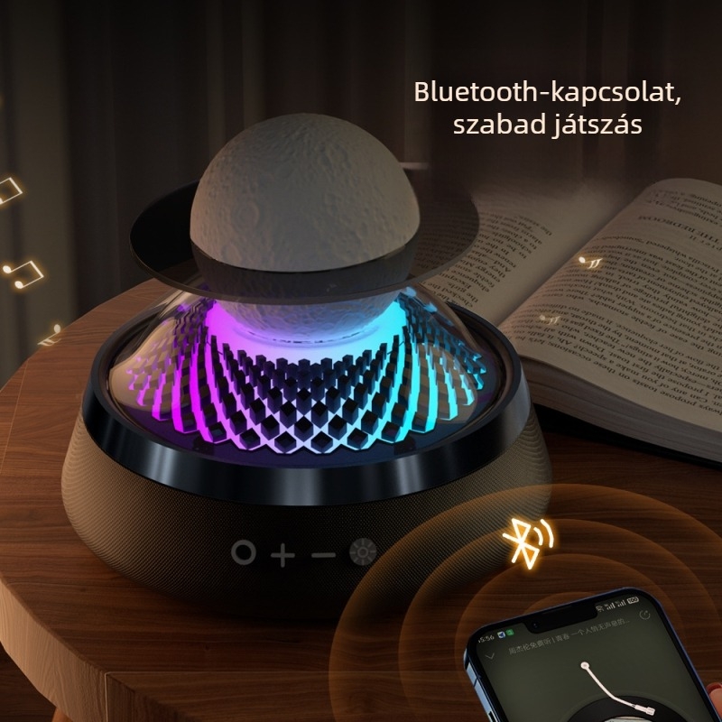 Bluetooth aromaterápiás hangszóró éjszakai fénnyel – 5W, beépített akkumulátor, 10 m hatótáv, Bluetooth 5.3, 20Hz–20kHz