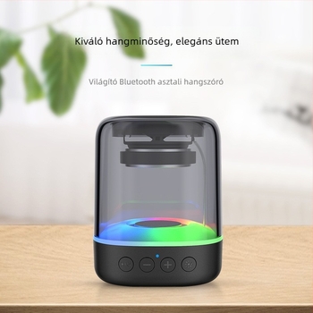 Vezeték nélküli Bluetooth hangszóró, hordozható mini hangszóró beépített akkumulátorral 500-800 mAh, Bluetooth 5.0, 8 m hatótávolság, legfeljebb 10 W kimenet, SNR ≥85 dB