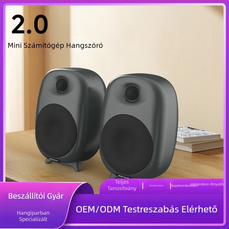 Asztali számítógépes hangrendszer szubwooferrel, Bluetooth 5.3, 60W, 4 hangszóró, 40 Hz–20 kHz, SNR ≥85 dB
