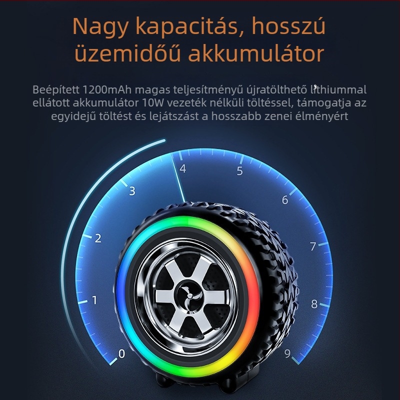 TF kártyahellyel ellátott hordozható Bluetooth hangszóró – 5W, beépített akkumulátor 1000–1200mAh, Bluetooth 5.3, frekvenciaválasz 100Hz–20kHz