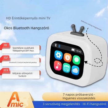 SU7 Bluetooth hangszóró kijelzővel, mélynyomóval, beépített akkumulátorral, Bluetooth 5.3, 60Hz-15kHz