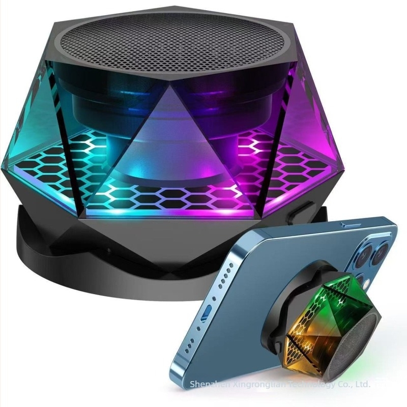 G300 Mágneses Bluetooth hangfal RGB világítással, Bluetooth 5.3, 5W kimenet, beépített akkumulátor 300–500mAh, frekvenciatartomány 20Hz–20kHz, SNR ≥85dB