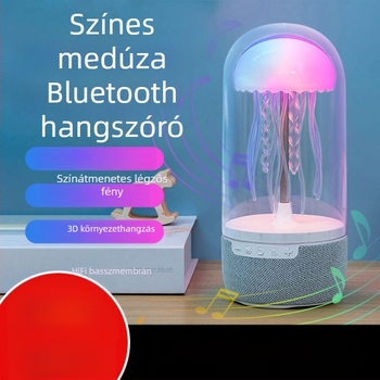 Beépített asztali lámpával rendelkező Bluetooth hangszóró – medúzát idéző dekoratív alap - Bluetooth 5.0, 5W, beépített lítium akkumulátor, SNR ≥85dB