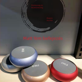 Hordozható Bluetooth hangszóró kettős horn dizájnnal, 5W, 100Hz-20kHz, SNR ≥70dB, 10m hatótáv