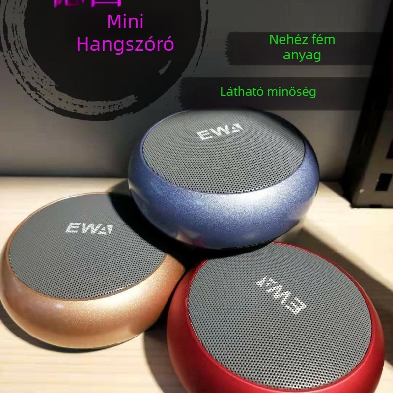 Hordozható Bluetooth hangszóró kettős horn dizájnnal, 5W, 100Hz-20kHz, SNR ≥70dB, 10m hatótáv