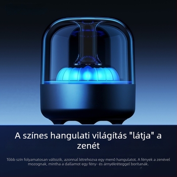 Bluetooth 5.0 hangszóró LED világítással, 3W, 100Hz–20kHz, SNR ≥75dB, kártyahely