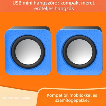 Gigabyte KY-01 vezetékes USB sztereó hangszóróval és subwooferrel, asztali PC-hez, laptophoz és mobil eszközökhöz (2023)