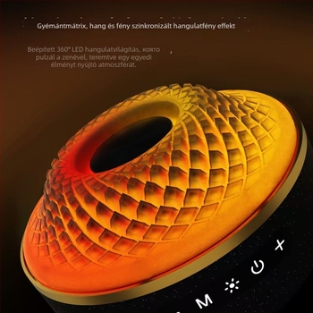 Asztali Bluetooth hangfal 5 hangszóróval, 130W, Bluetooth 5.3, beépített 6000mAh akkumulátor, frekvenciatartomány 100 Hz–20 kHz