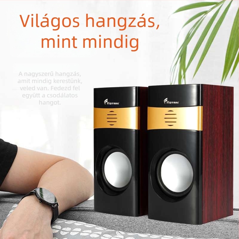 A12 USB vezetékes számítógépes hangfal, 3,5 mm bemenet, 40 Hz–20 kHz